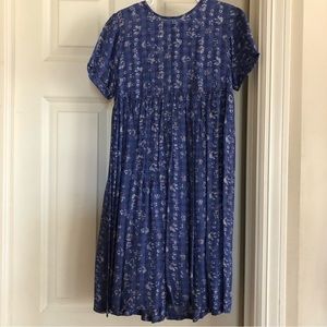 Vintage Periwinkle Cornelloki for Cornell Trading Floral Print Dress - Size 5